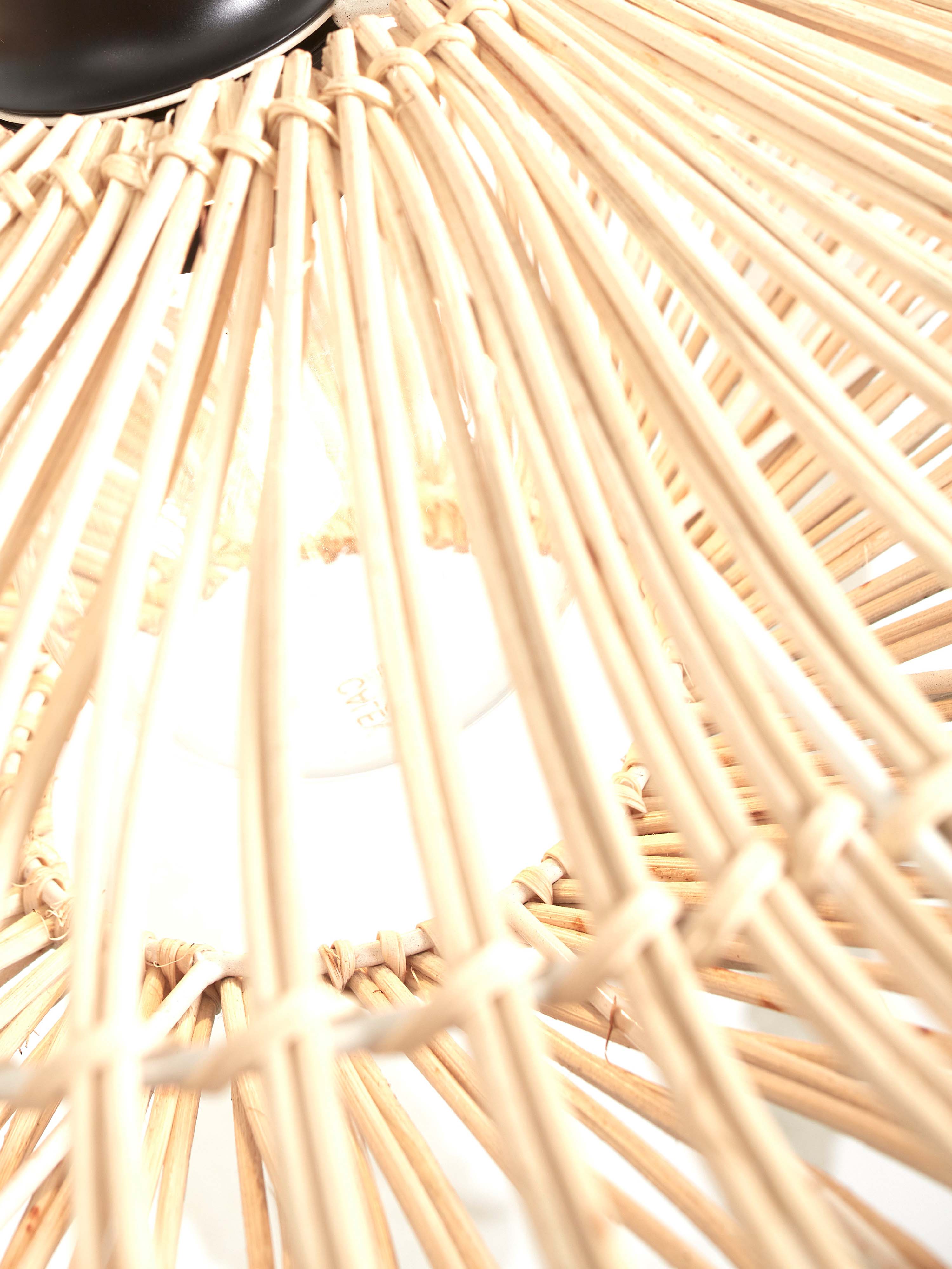 Good&Mojo Deckenlampe ZANZIBAR weiß | 40x40x12cm