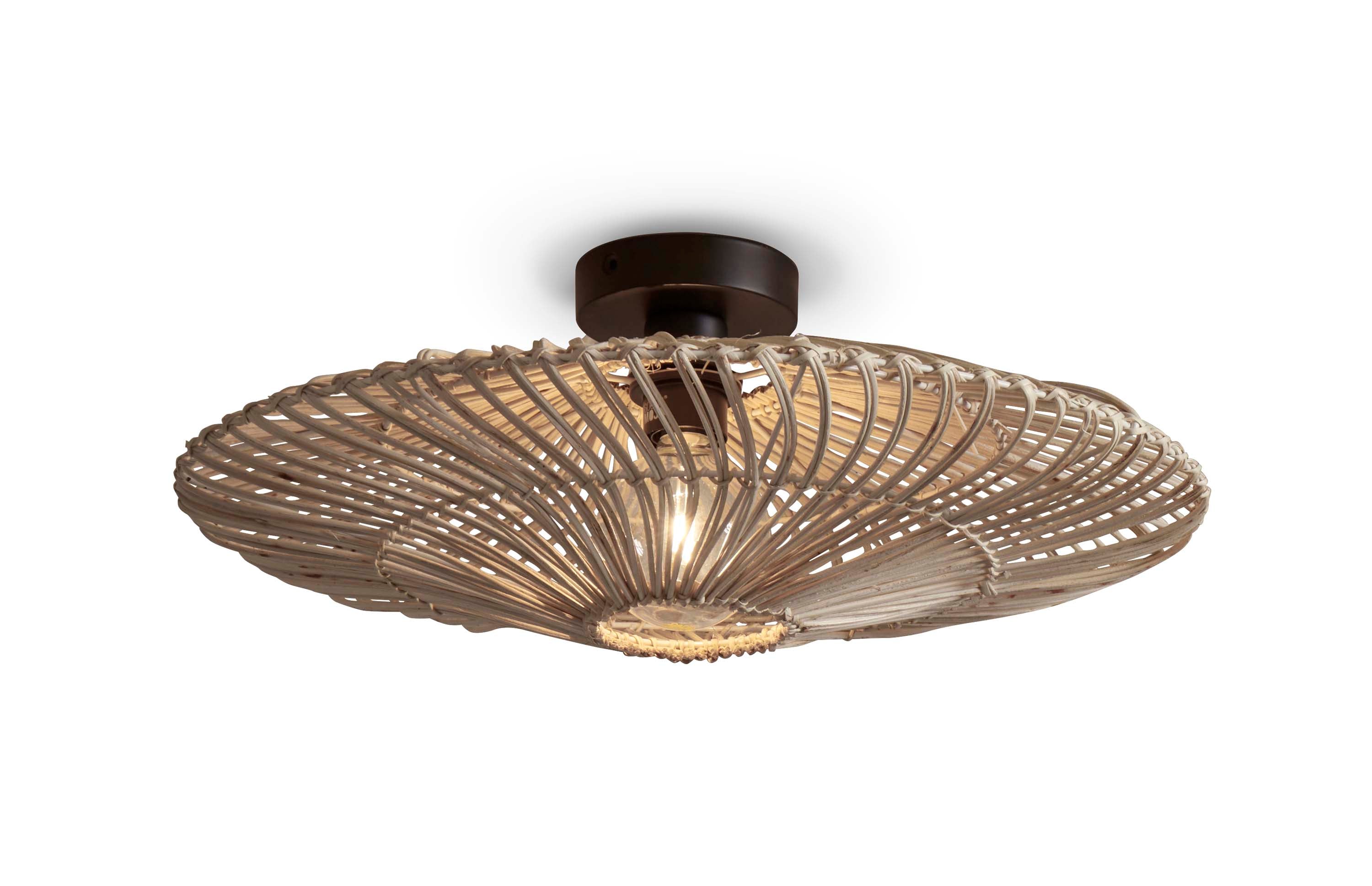 Good&Mojo Deckenlampe ZANZIBAR weiß | 55x55x14cm