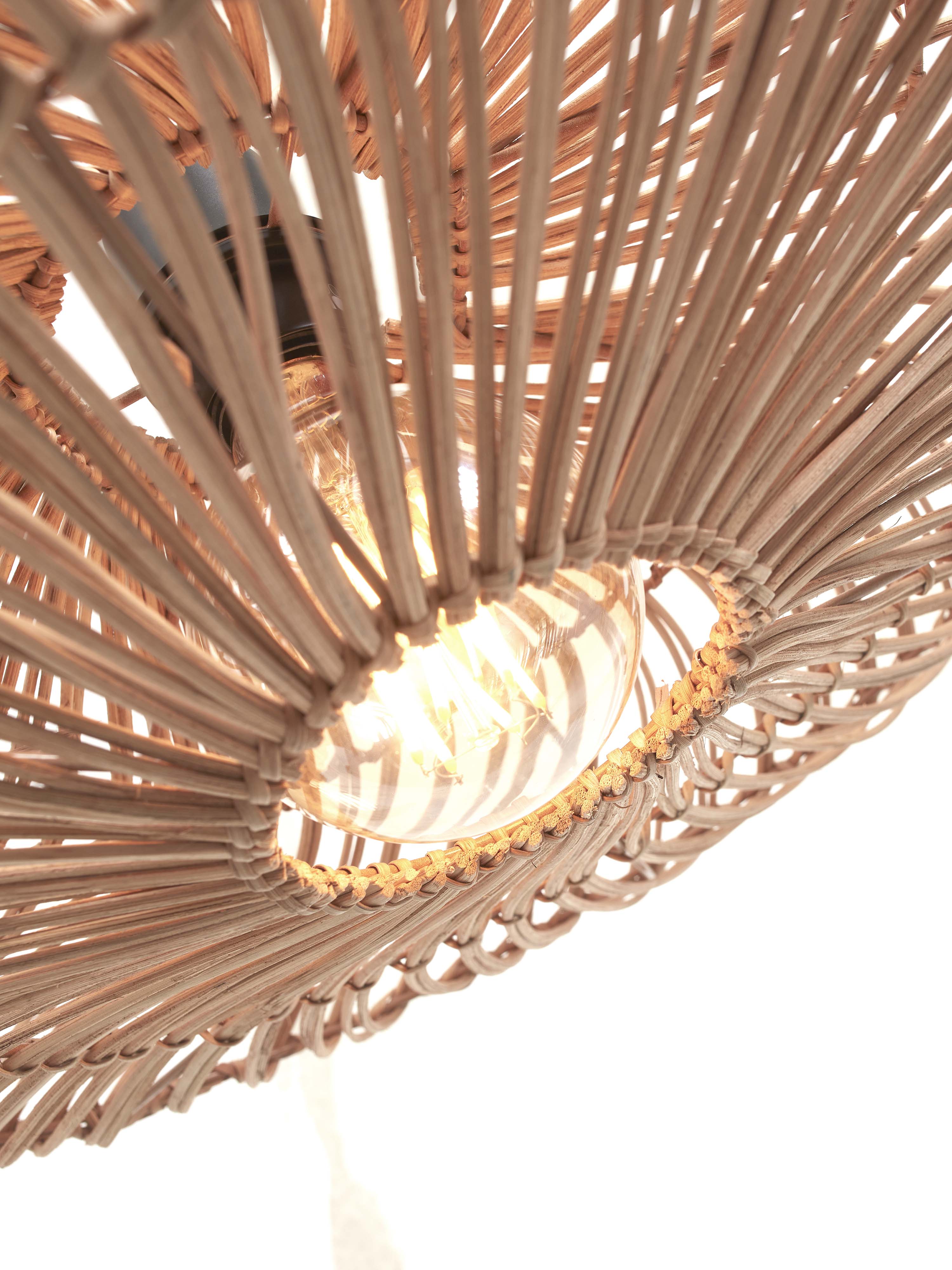 Good&Mojo Stehlampe ZANZIBAR braun | 63x40x150cm