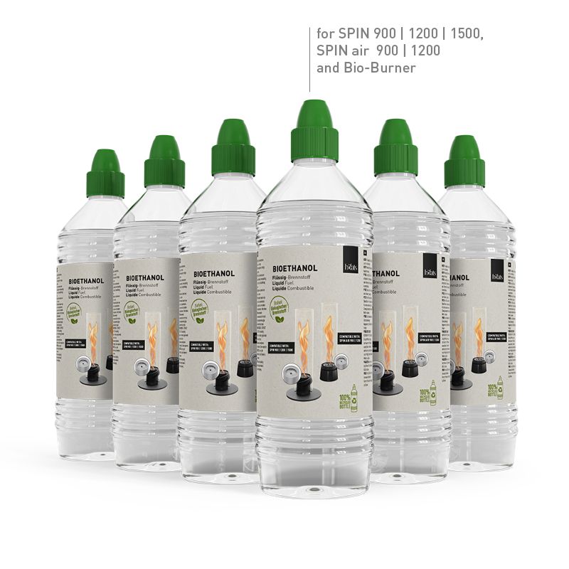 Höfats Bioethanol Flüssig-Brennstoff 1l Flasche- 6 Stück