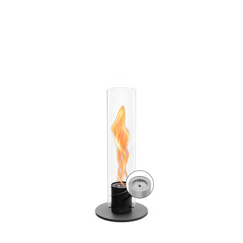 Höfats Tischfeuer Windlicht SPIN 900 schwarz | 52,5x20x16,5cm