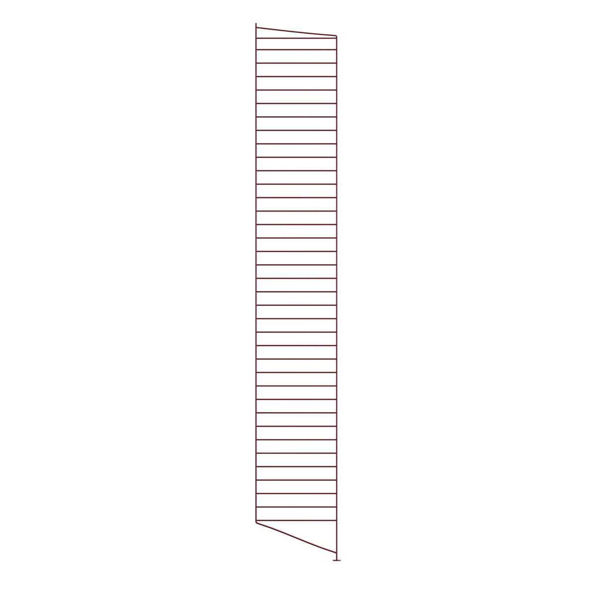 String Furniture Floor panel D30 x H200, Dark red, 1-pack