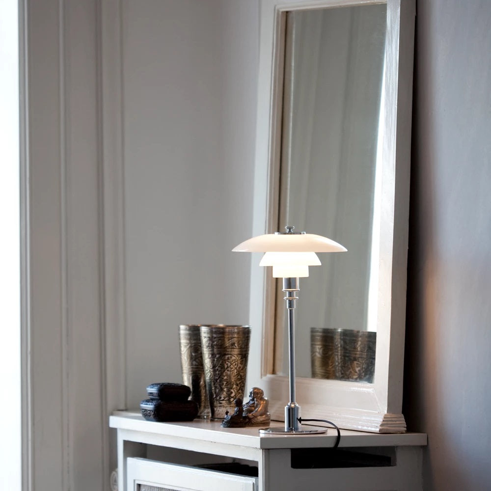 Louis Poulsen Tischleuchte PH 2/1 CHROME PLATED | Ø20x35,5cm