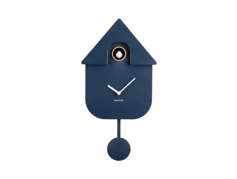 Karlsson Kuckucksuhr MODERN CUCKOO dark blue | 8,5x21,5x41 cm