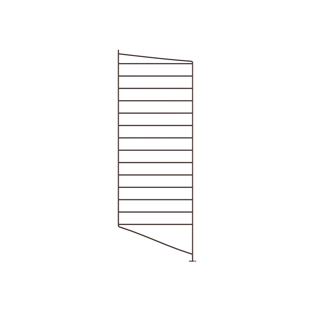 String Furniture Bodenleiter T30 x H85, Dunkelbraun, 1er Pack