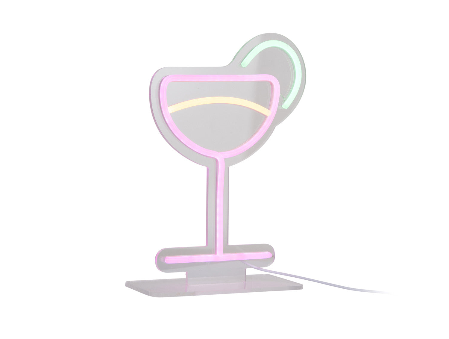 Leitmotiv Neonlicht COCKTAIL mehrfarbig mit Farbwechsel | 21x30 cm