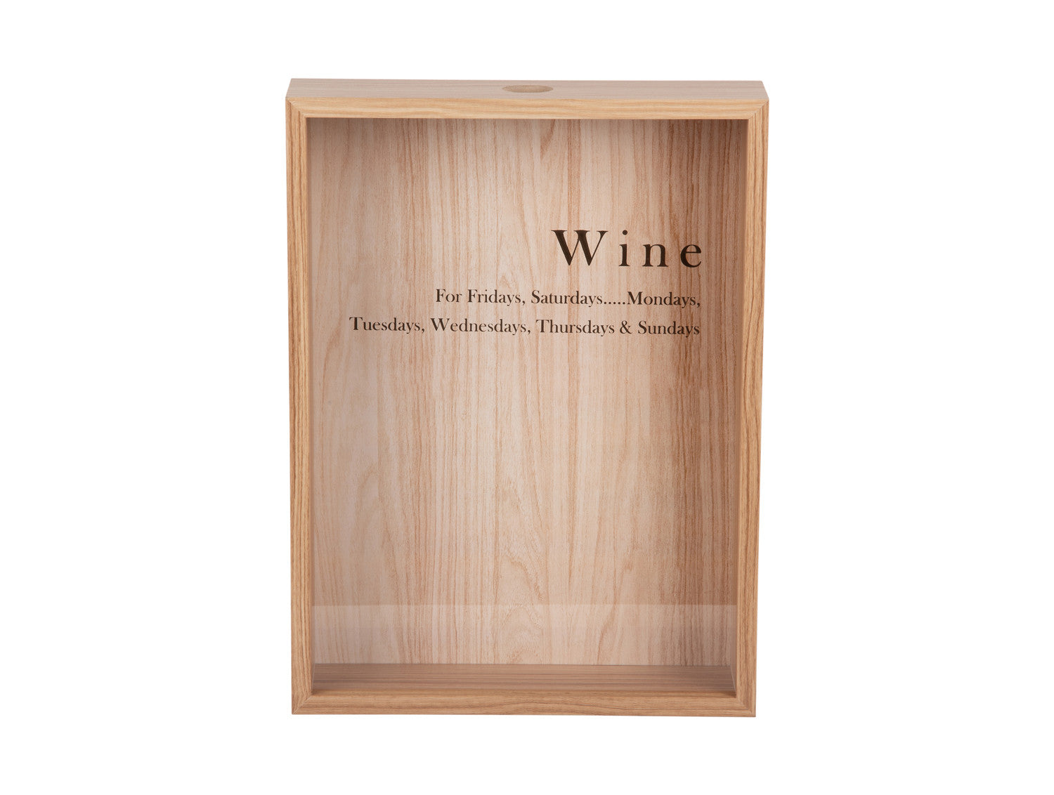 Present Time Wein-Box MOMENTUM light wood | 8x30x40 cm