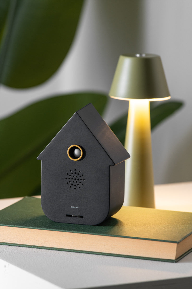 Karlsson Sound BOX MODERN CUCKOO schwarz | 7,5x11,5x5cm