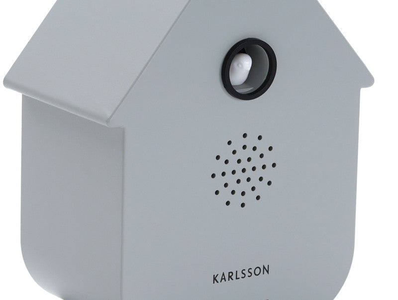 Karlsson Sound BOX MODERN CUCKOO grau | 7,5x11,5x5cm