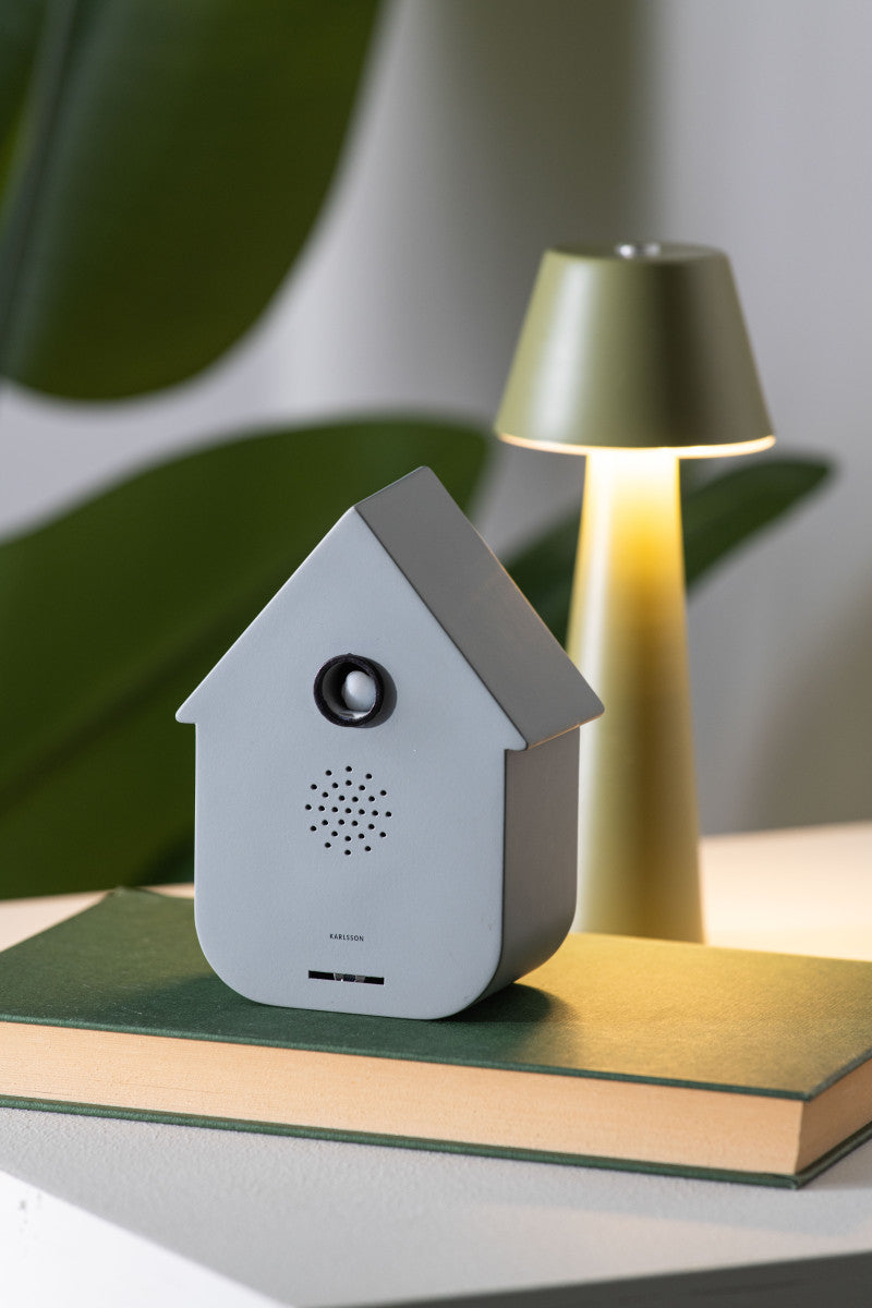 Karlsson Sound BOX MODERN CUCKOO grau | 7,5x11,5x5cm
