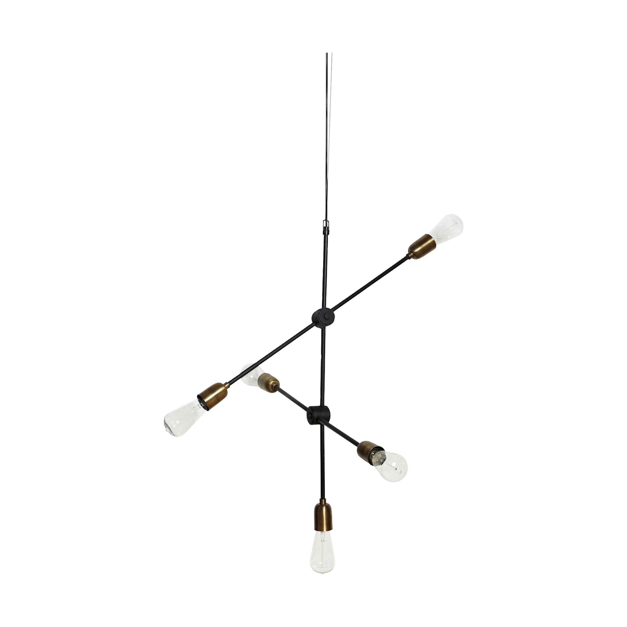 House Doctor Lampe MOLECULAR schwarz/Messing