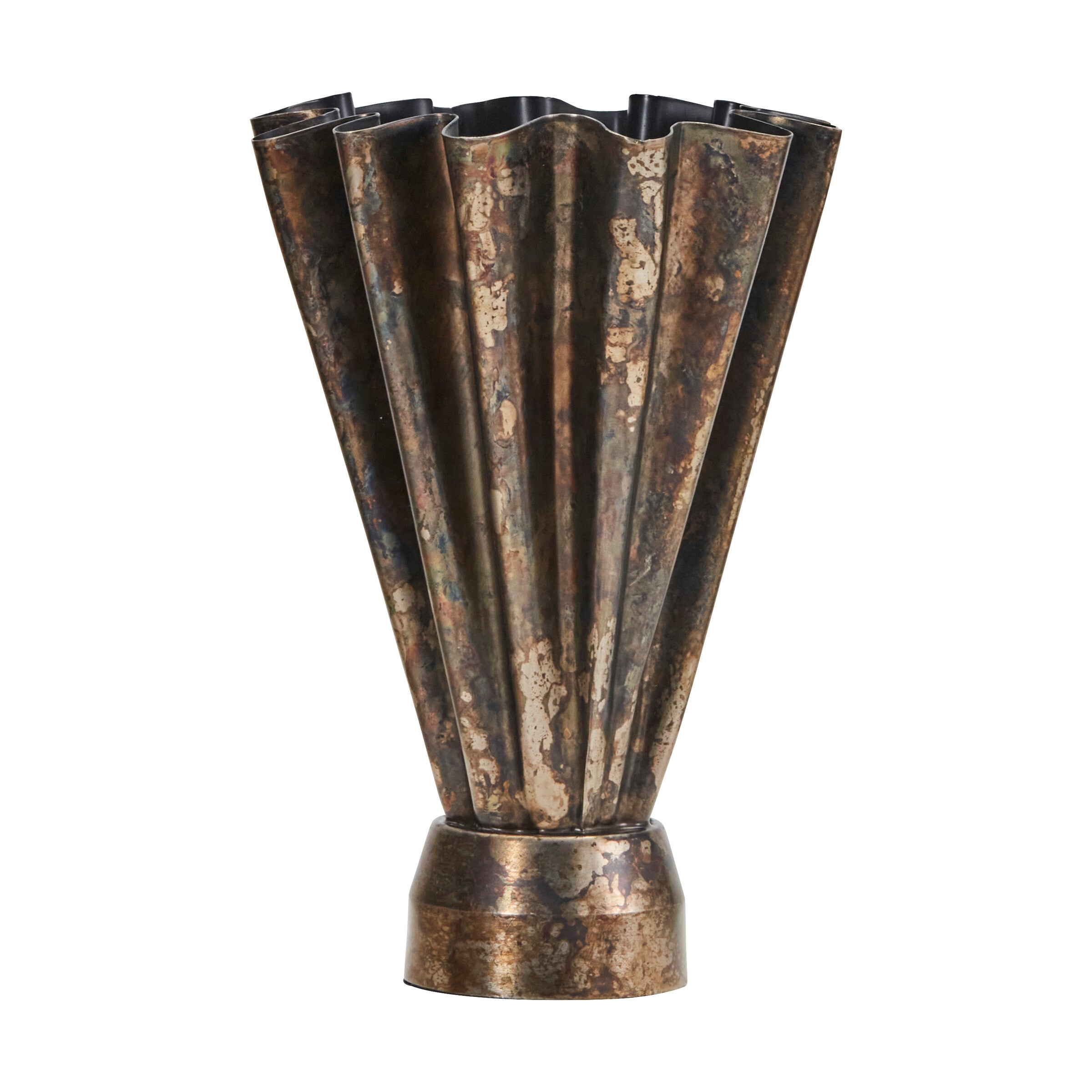 House Doctor Vase FLOOD antikbraun