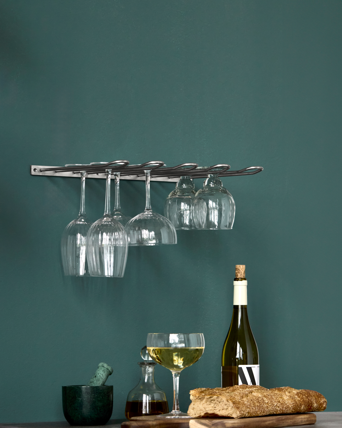 House Doctor Glasregal STILIO antike silberoberfläche