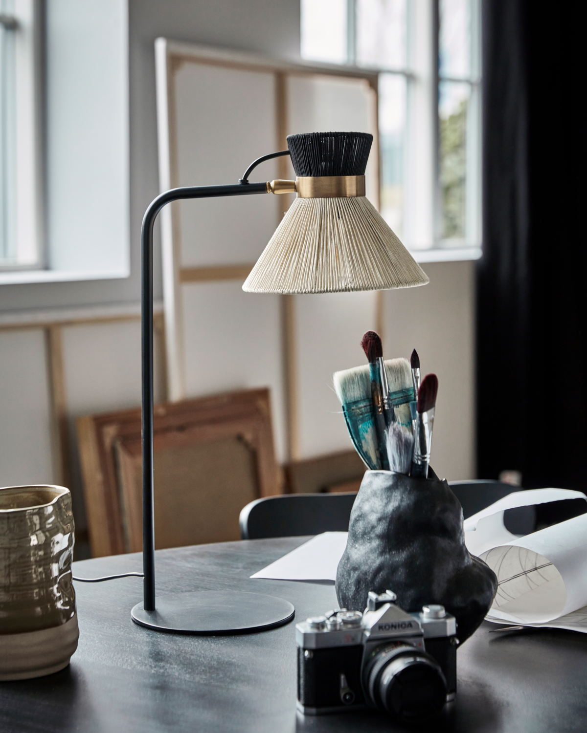 House Doctor Tischlampe CORD schwarz