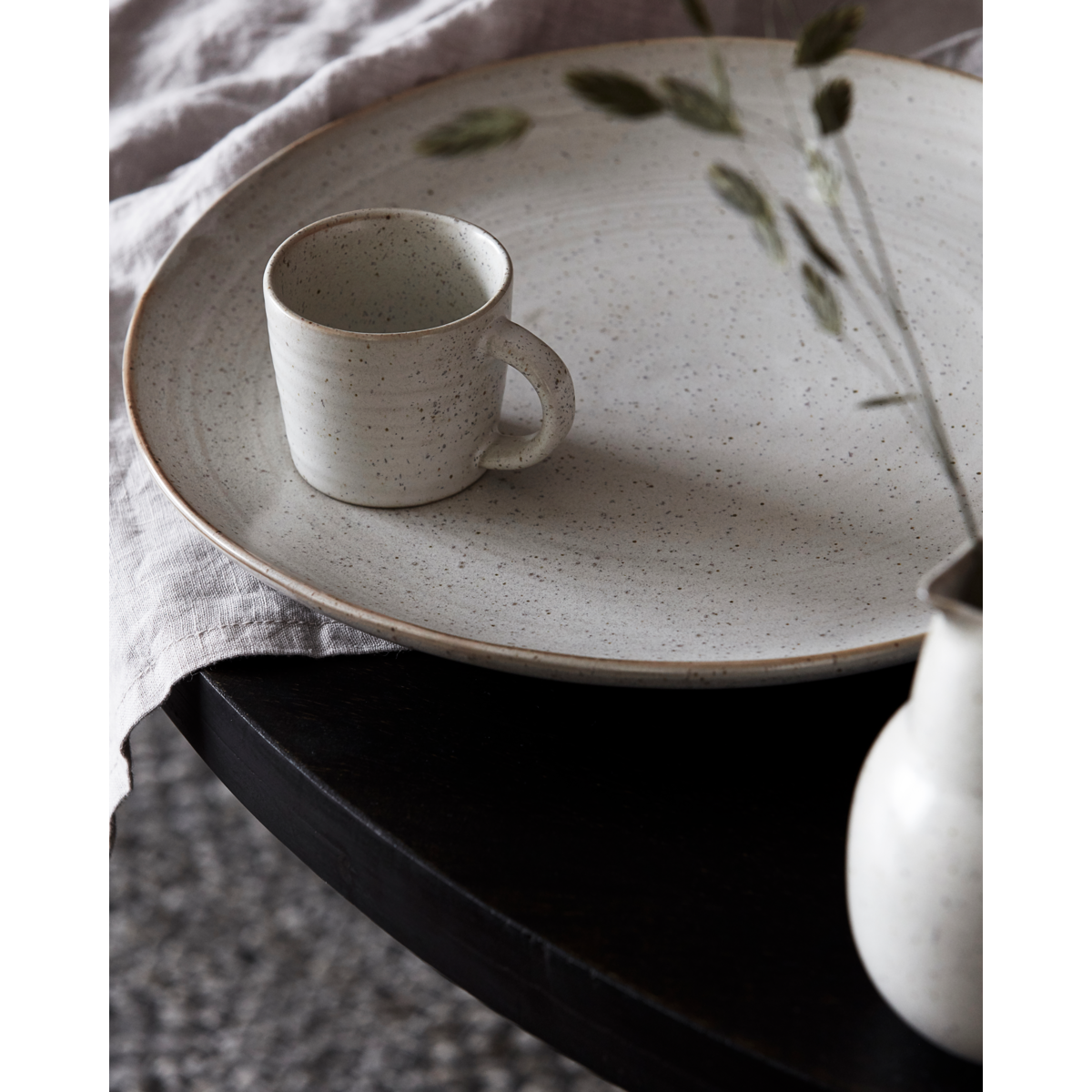 House Doctor Espressotasse PION creme grau 6er Set