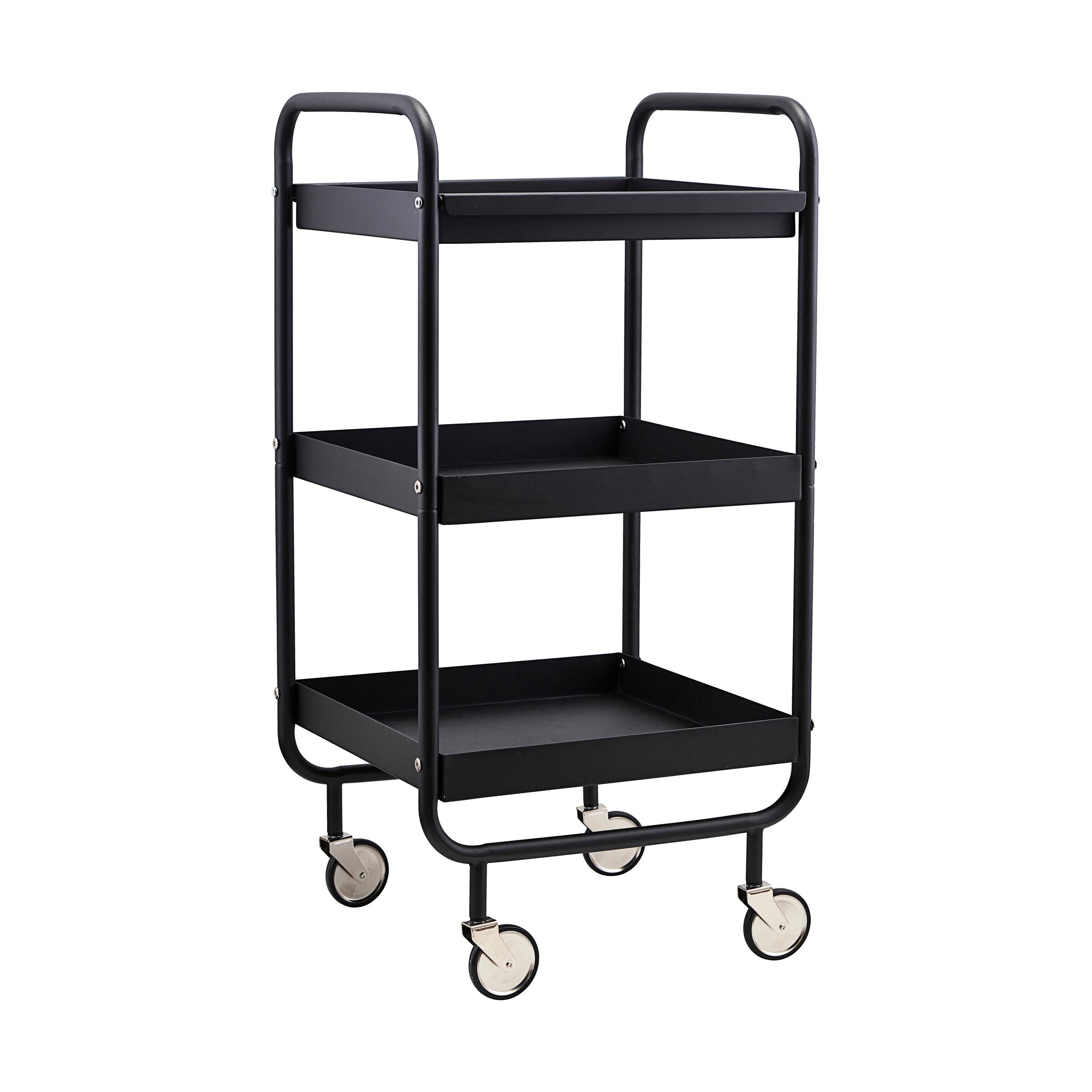 House Doctor Trolley ROLL schwarz | 42x38x85cm