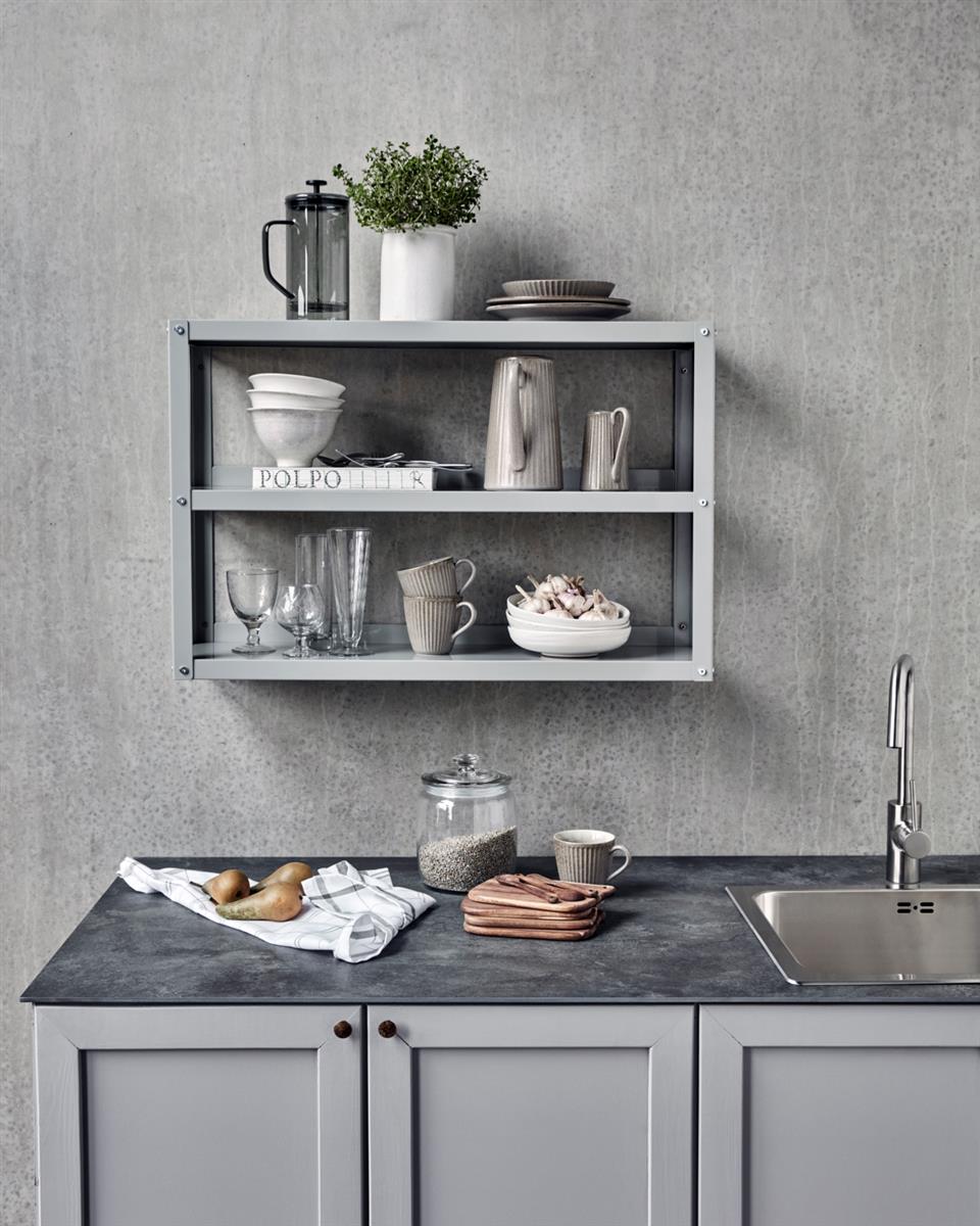 House Doctor Regal USE hellgrau