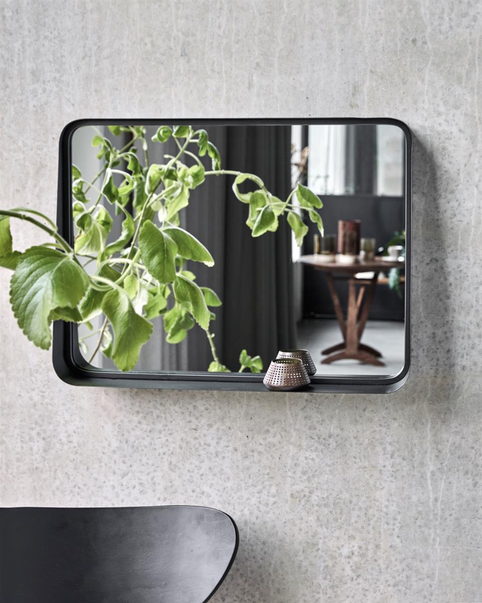 House Doctor Spiegel mit Rahmen PEJO schwarzes antik