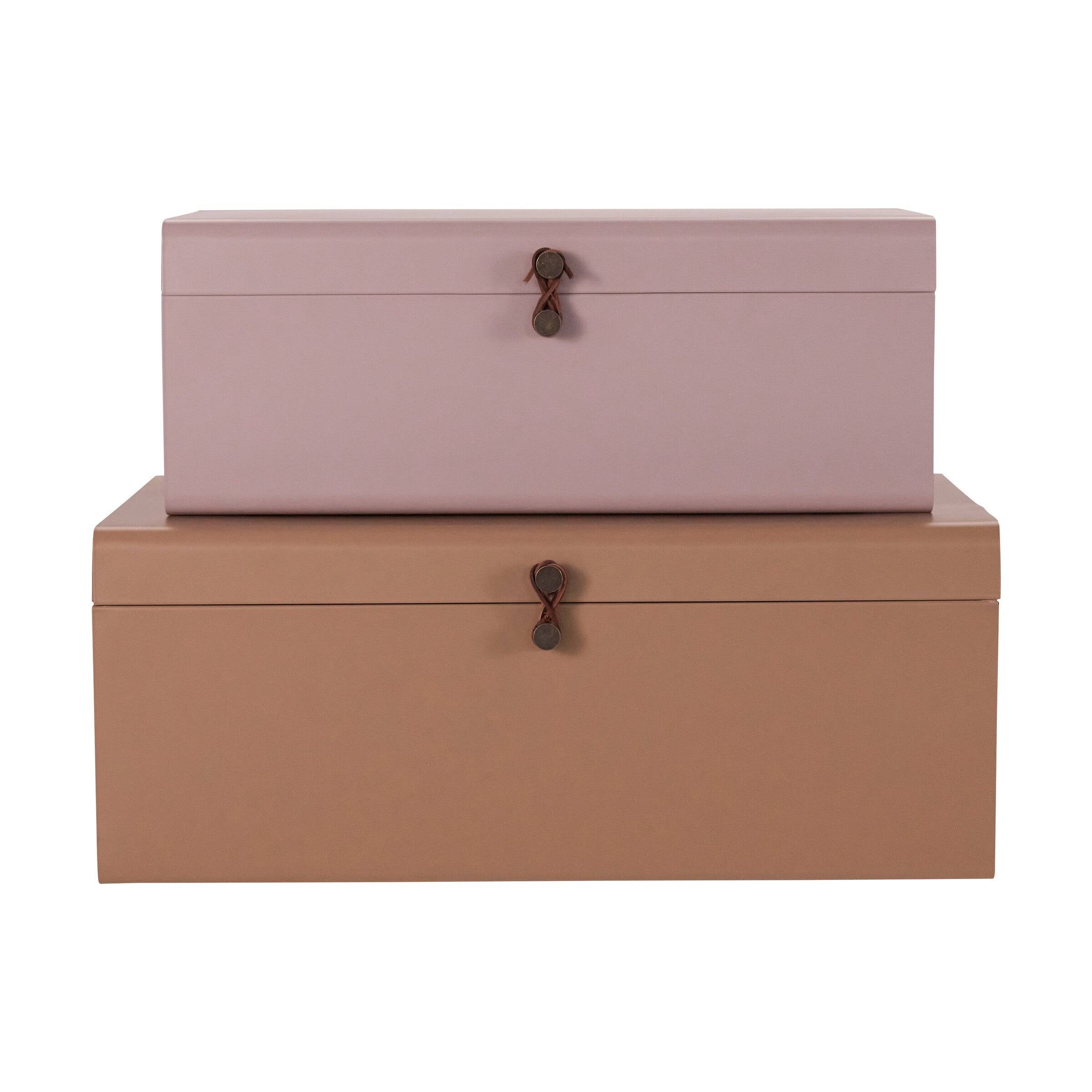 House Doctor Aufbewahrungsboxen METAL beige, rosa