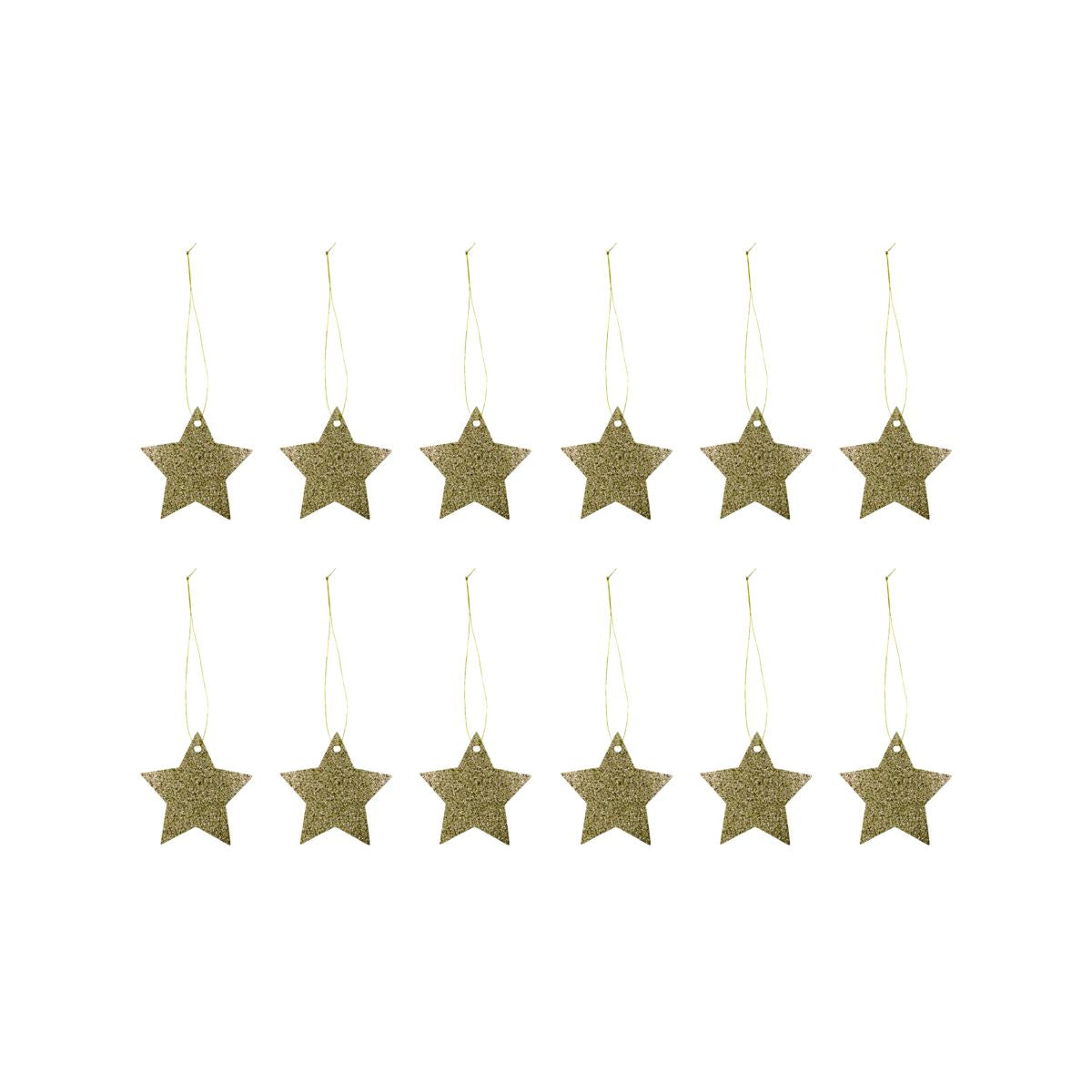 House Doctor Geschenkanhänger STAR gold glitter | Ø7cm