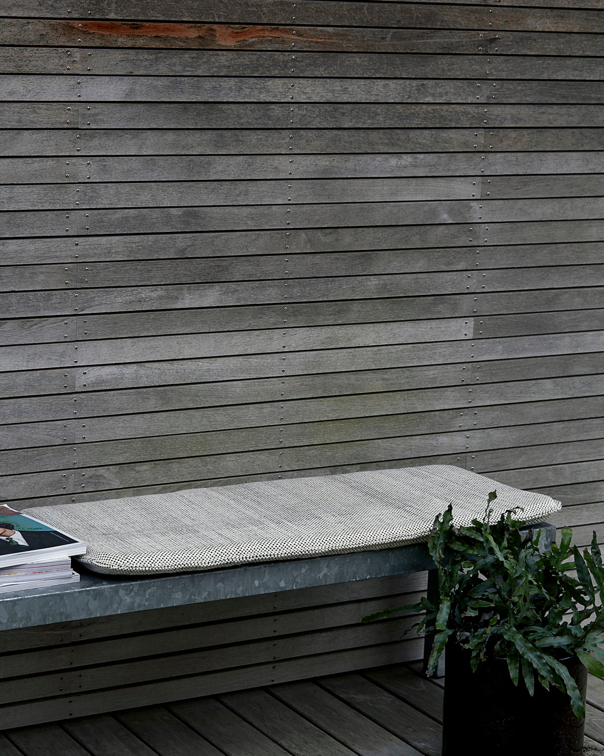 House Doctor Sitzkissen mit Füllung CUUN schwarz/weiß