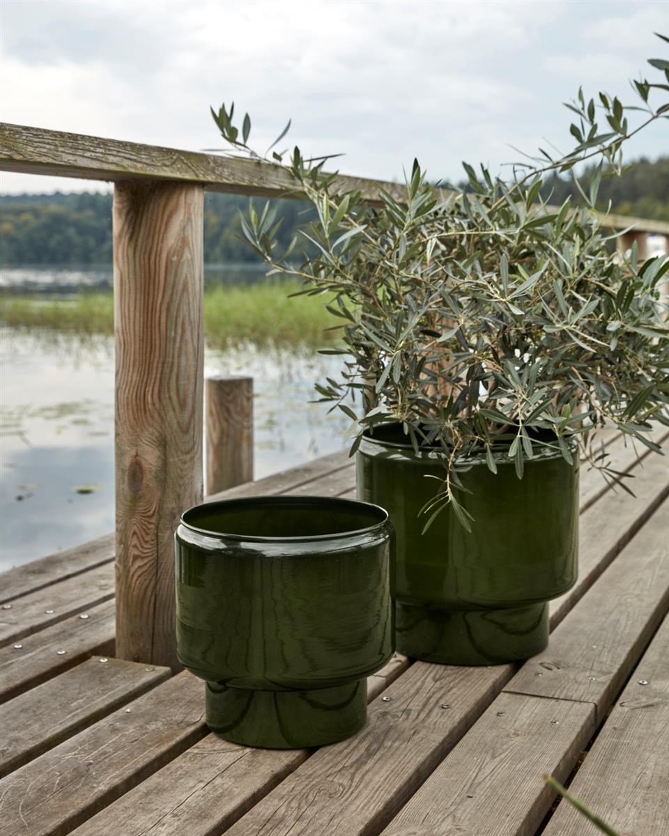 House Doctor Pflanzengefäß PILE grün