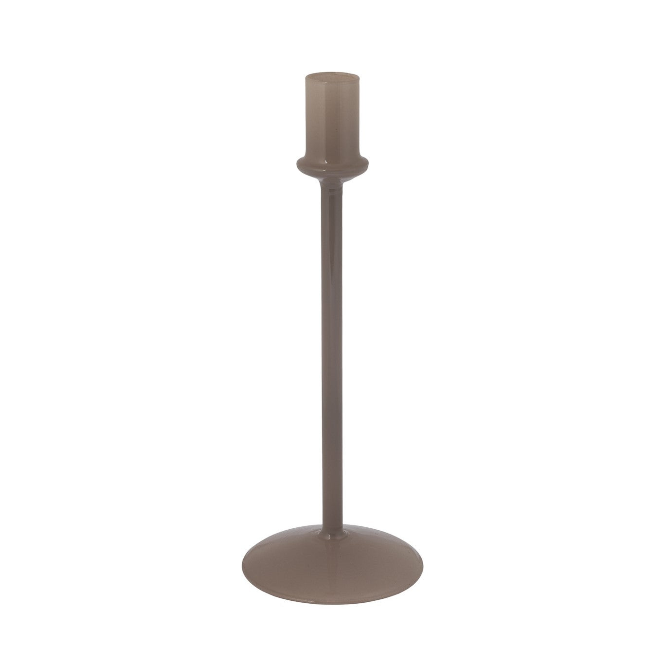 Storefactory Kerzenständer ERSTAD L greige | Ø9x25cm