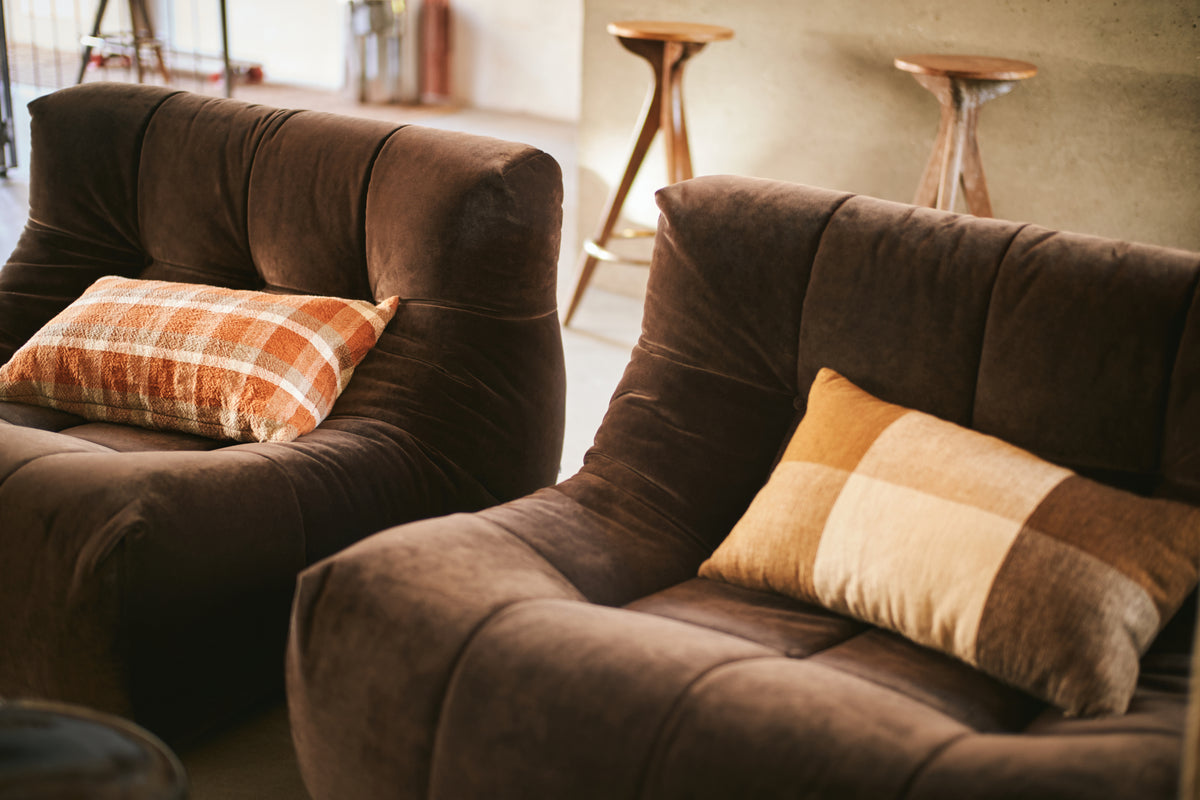 Hkliving LAZY LOUNGE CHAIR Royalsamt espresso