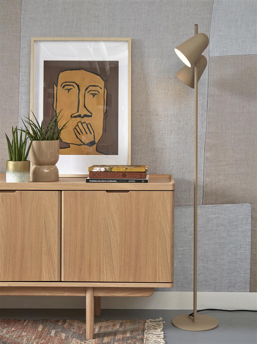 It's about RoMi Stehlampe SALAMANCA sandfarben | 28x28x145cm