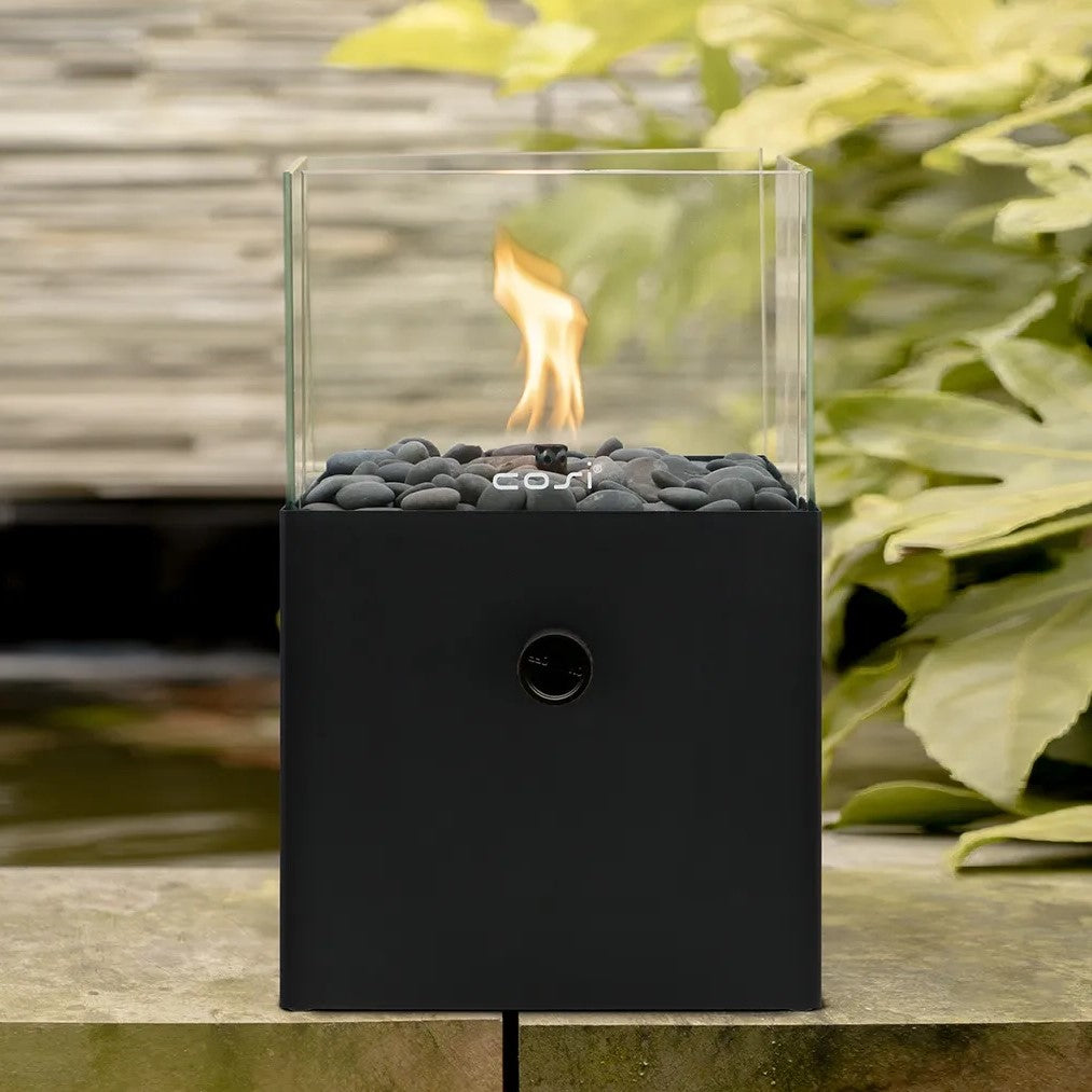 Cosifire Tischfeuer COSISCOOP Square black | Ø 20x32,5cm