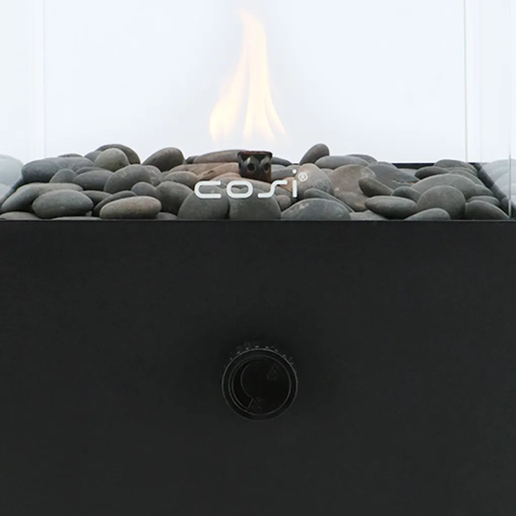 Cosifire Tischfeuer COSISCOOP Square black | Ø 20x32,5cm
