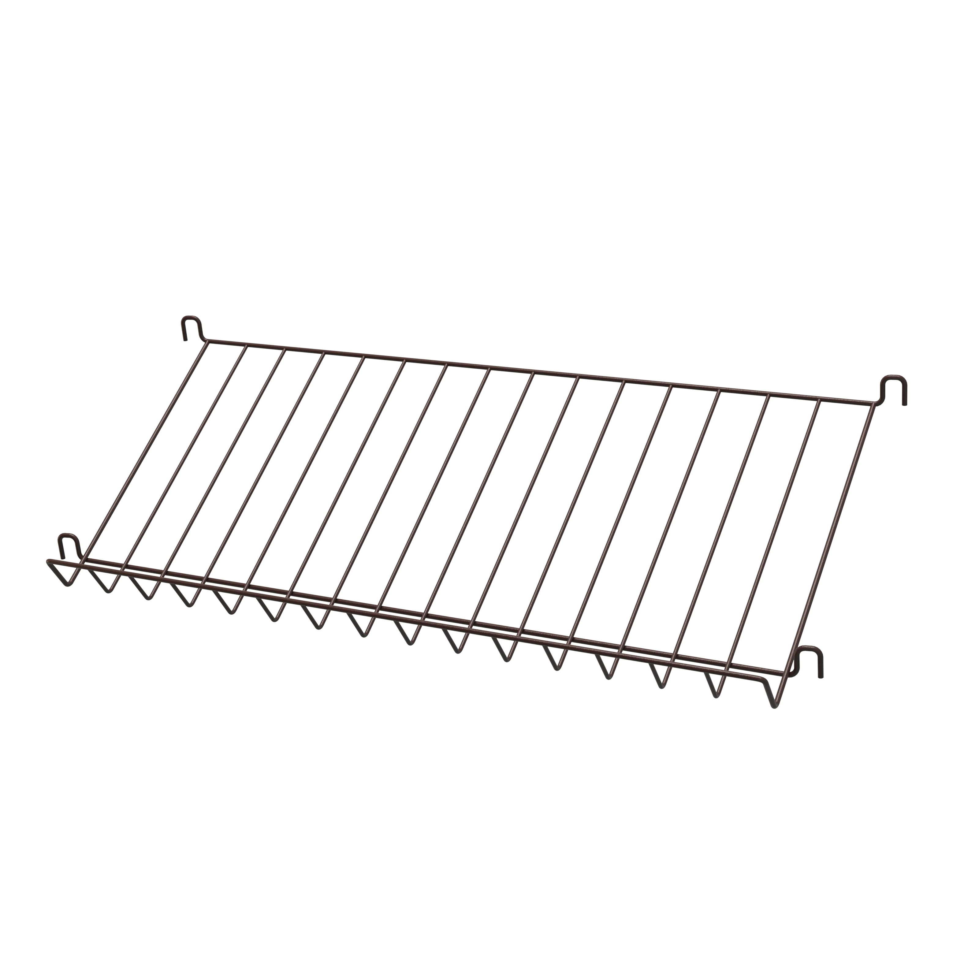 String Furniture Zeitschriftenablage B78 x T30 x H15, Dunkelbraun