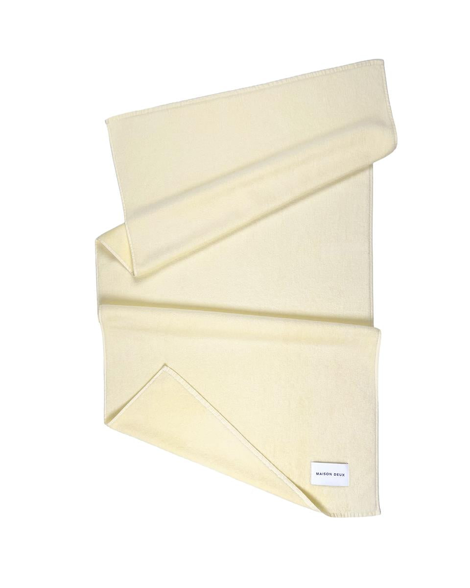 Maison Deux Badetuch SOLID COLOR Butter Yellow | 140x70cm