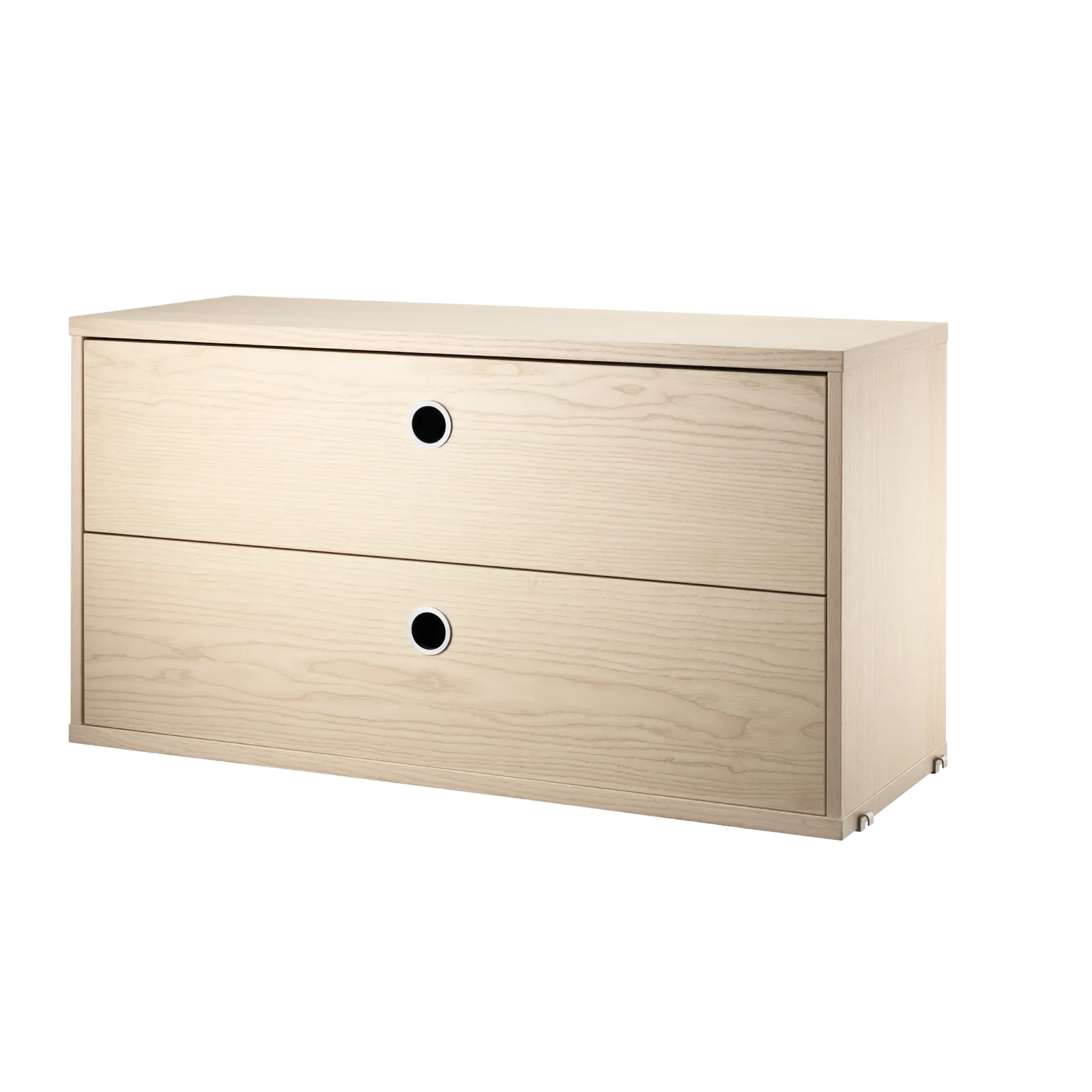 String Furniture Schubladenschrank B78 x T30 x H42, Esche