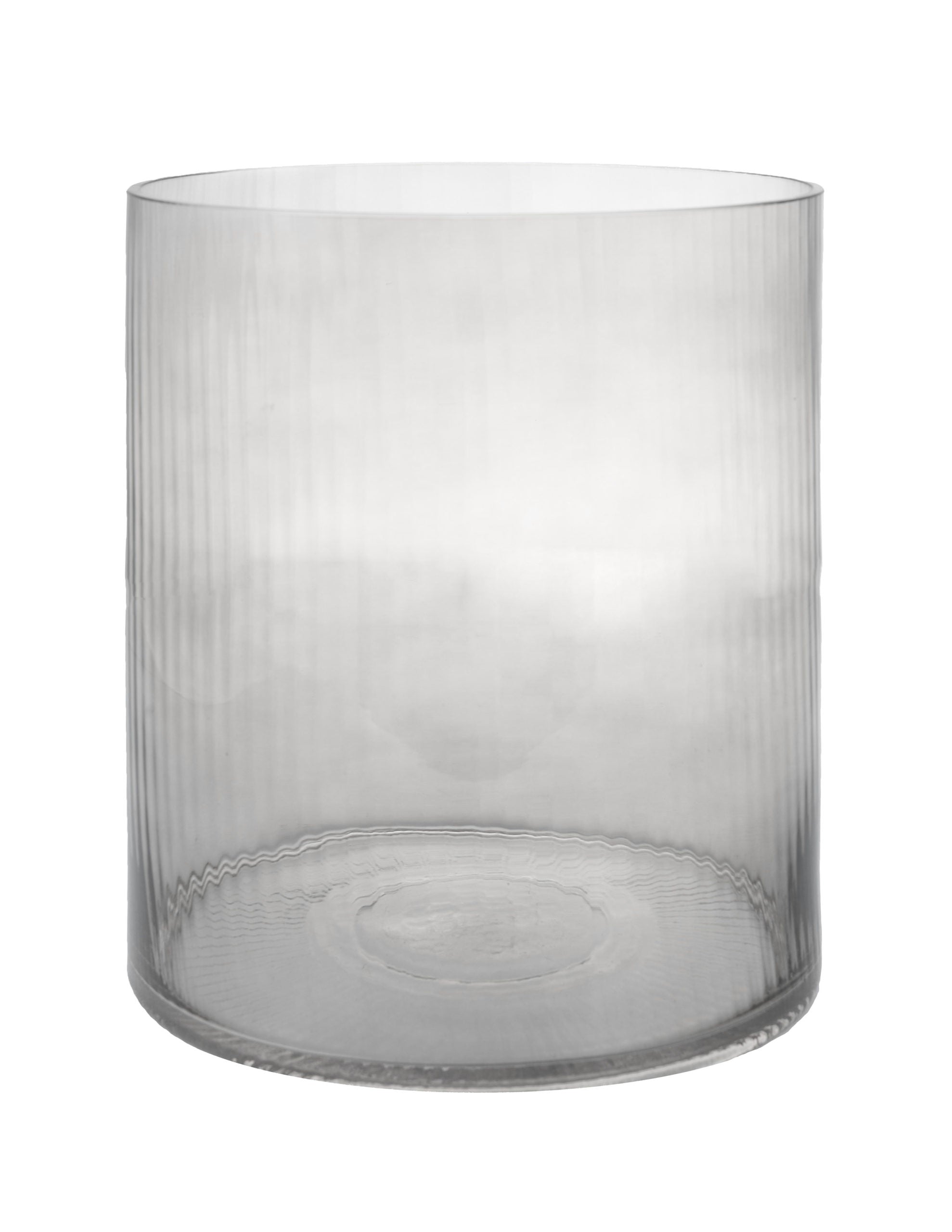Storefactory Windlicht/Vase RAMSJÖ XL Glas grau | Ø 25x30 cm