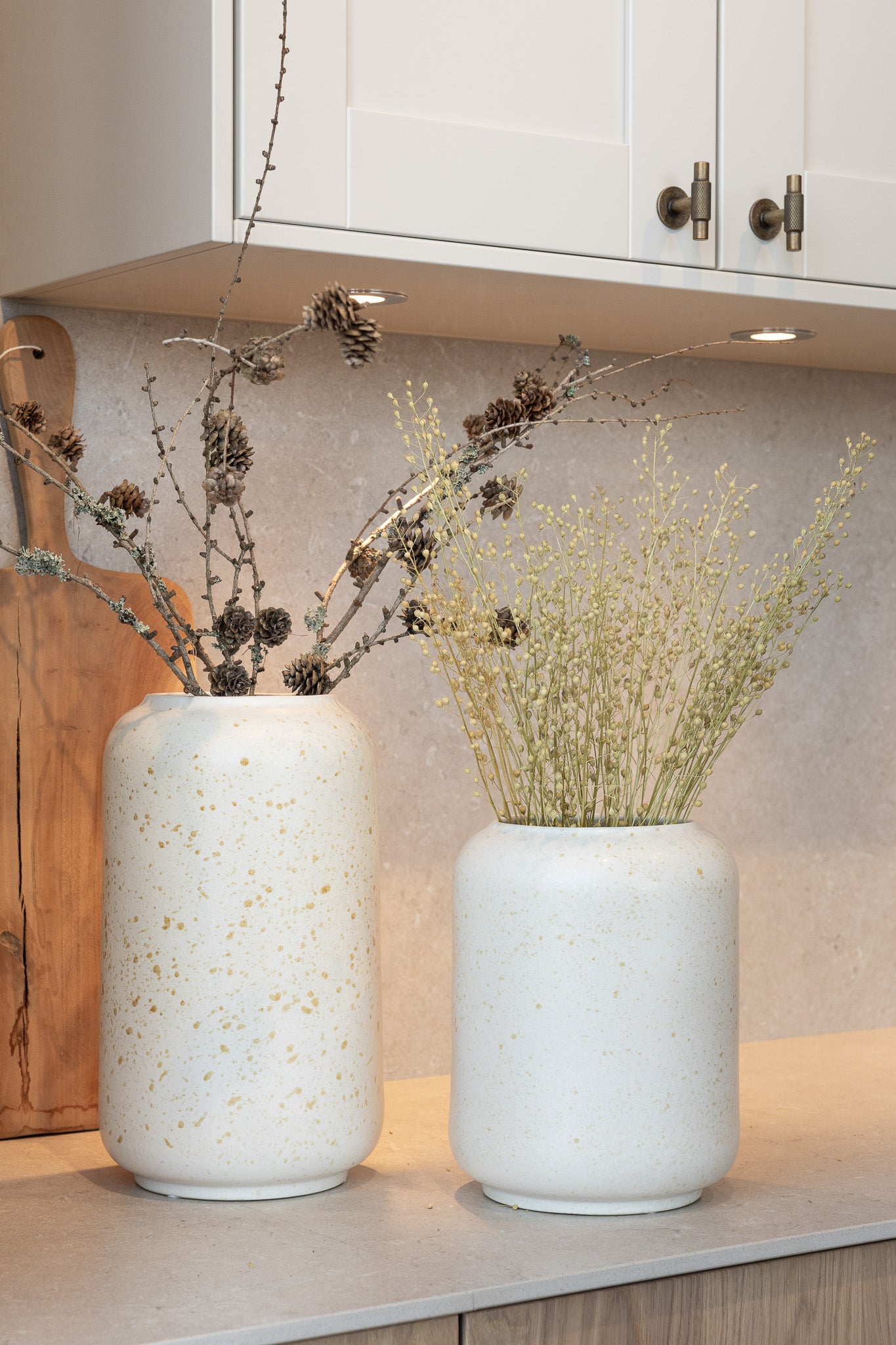 Storefactory Vase HAVSLUND XL creme natur | Ø 18x32cm