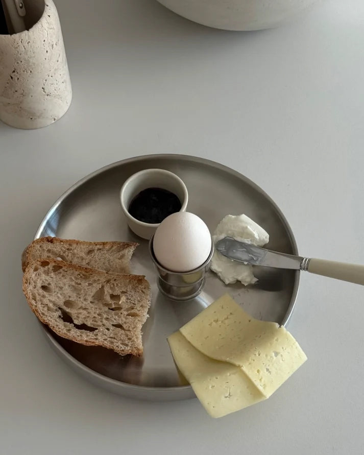 NOON STORIES Edelstahl-Teller CLASSIC PLATE | Ø21cm