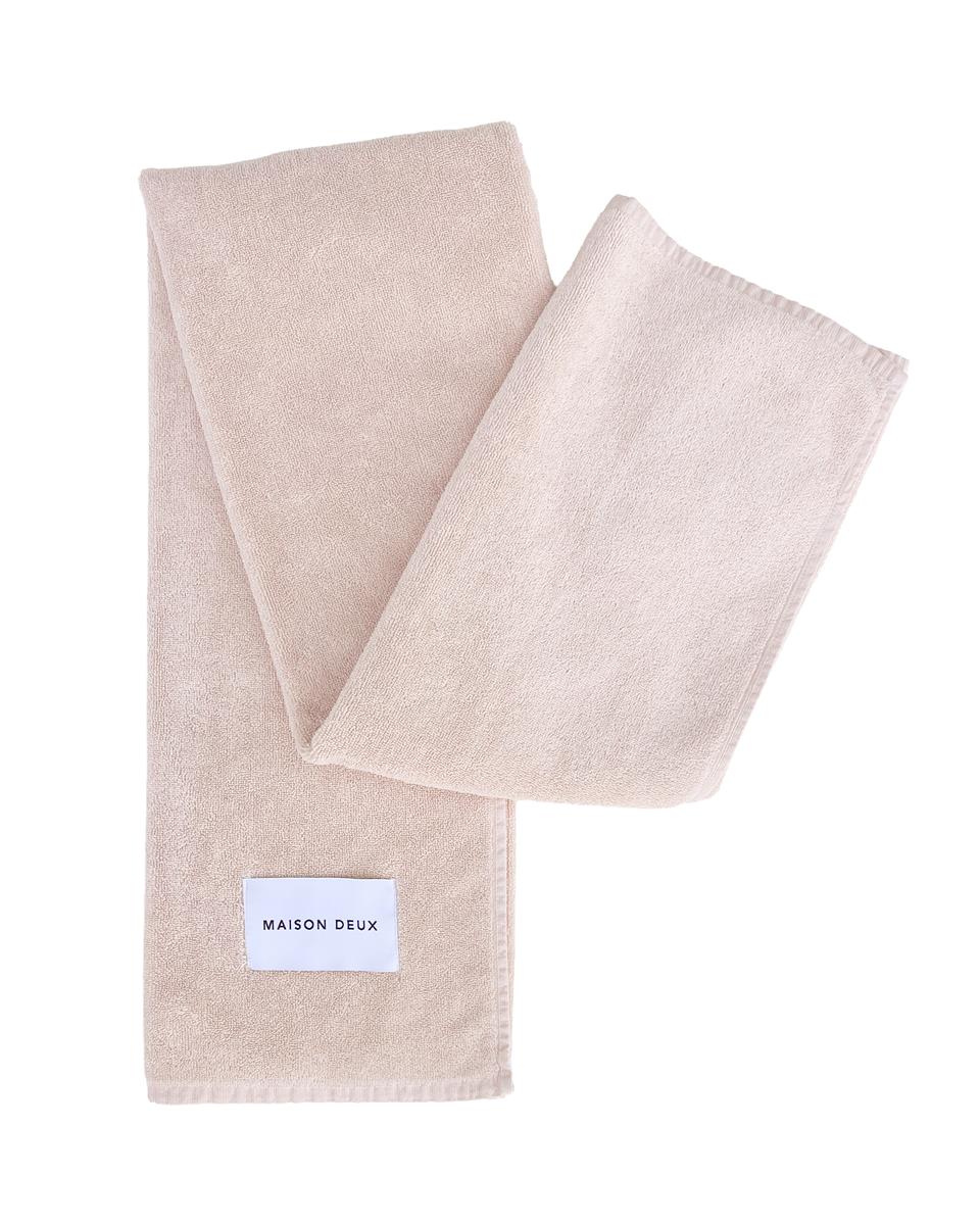 Maison Deux Badetuch SOLID COLOR Soft Pink | 140x70cm