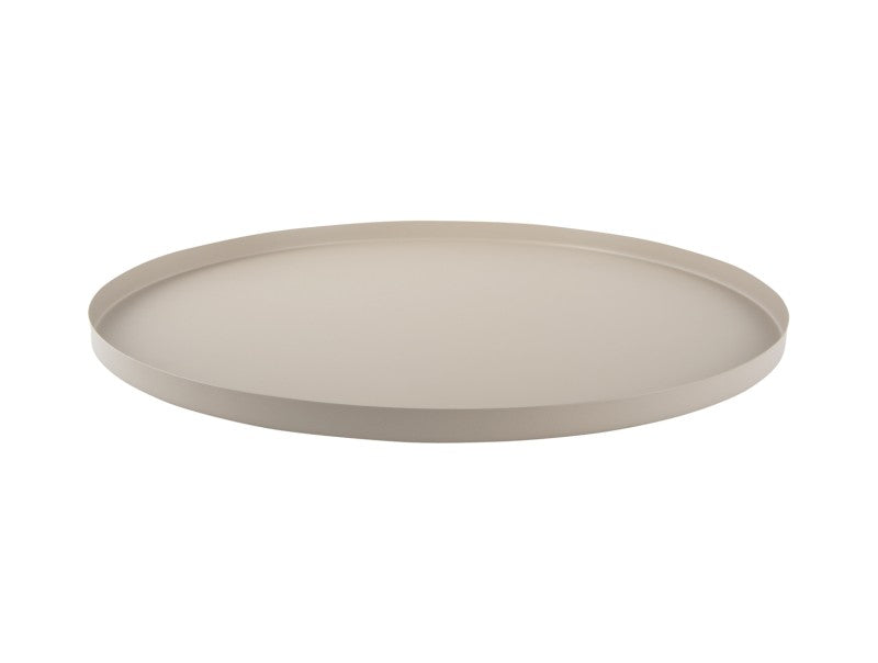 Present time Tablett TRAY hellgrau | Ø 40x1,5 cm