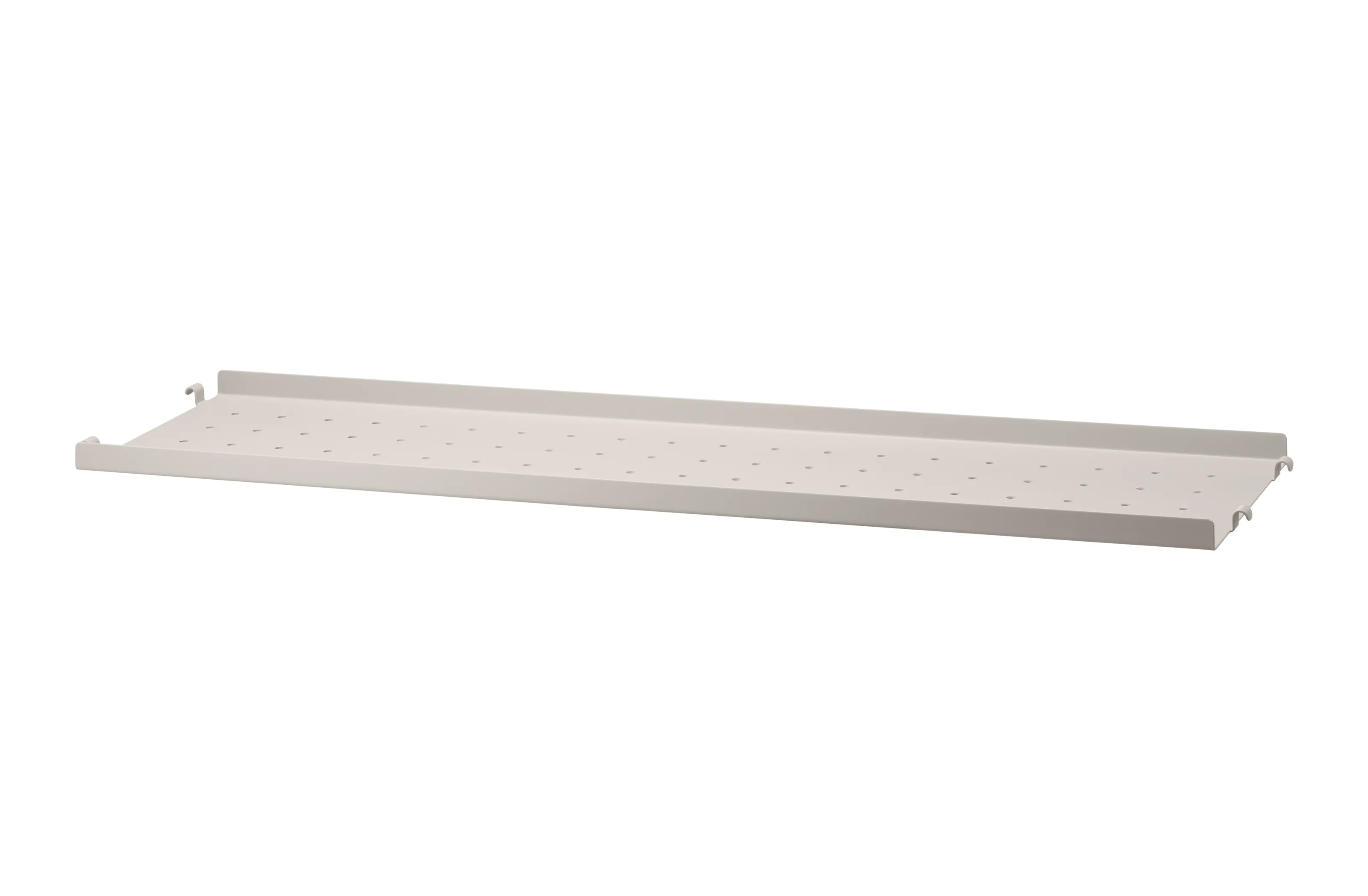 String Furniture Regalboden aus Metall niedrige Kante B78 x T20, Beige