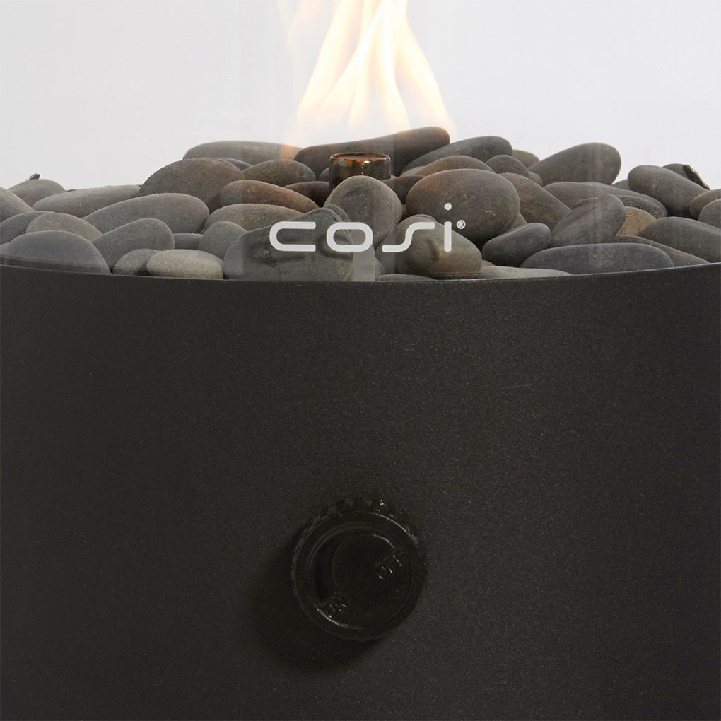 Cosifire Tischfeuer COSISCOOP XL black | Ø 20,5x30cm