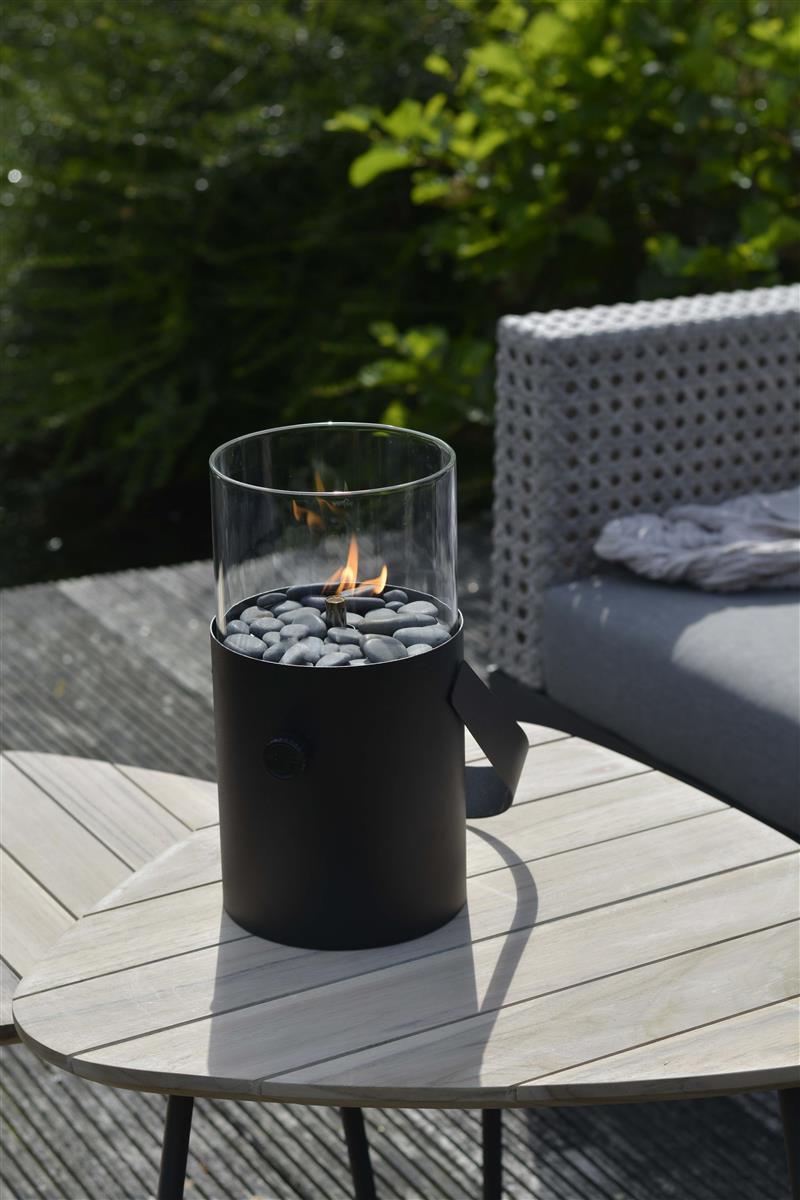 Cosifire Tischfeuer COSISCOOP Original schwarz | Ø 16x30cm