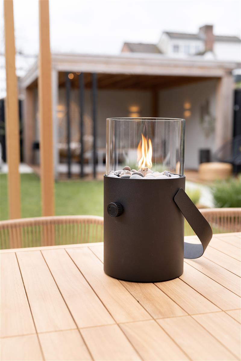 Cosifire Tischfeuer COSISCOOP Original schwarz | Ø 16x30cm