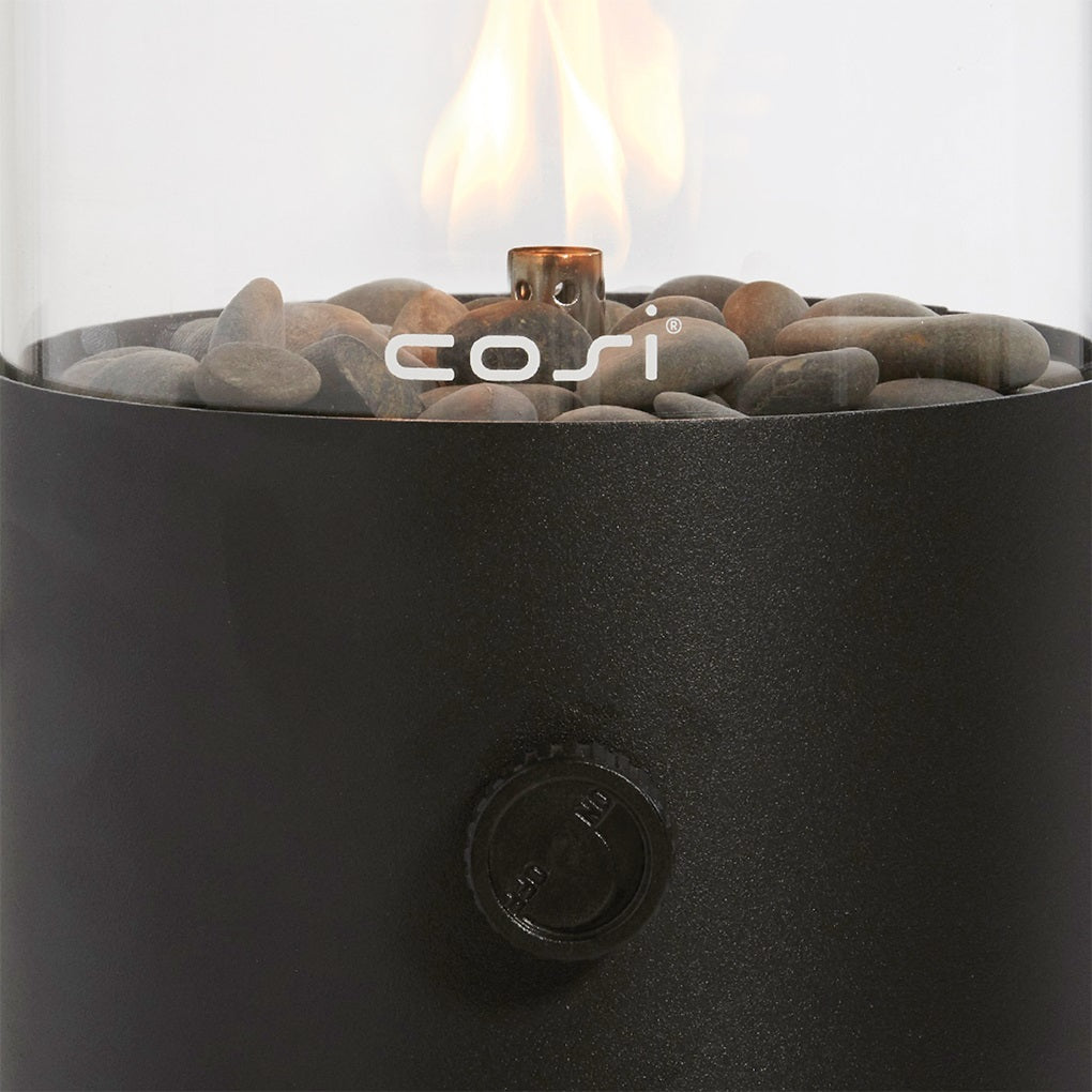 Cosifire Tischfeuer COSISCOOP Original schwarz | Ø 16x30cm