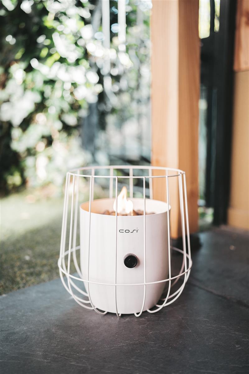 Cosifire Tischfeuer Cosiscoop BASKET white | Ø 31x31cm
