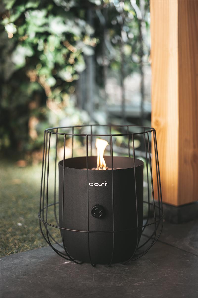Cosifire Tischfeuer Cosiscoop BASKET black | Ø 31x31cm