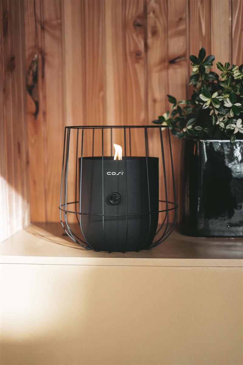 Cosifire Tischfeuer Cosiscoop BASKET black | Ø 31x31cm
