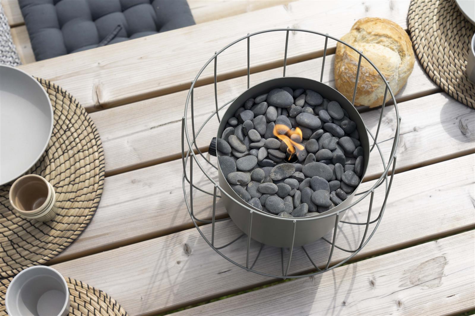 Cosifire Tischfeuer Cosiscoop BASKET olive | Ø 31x31cm