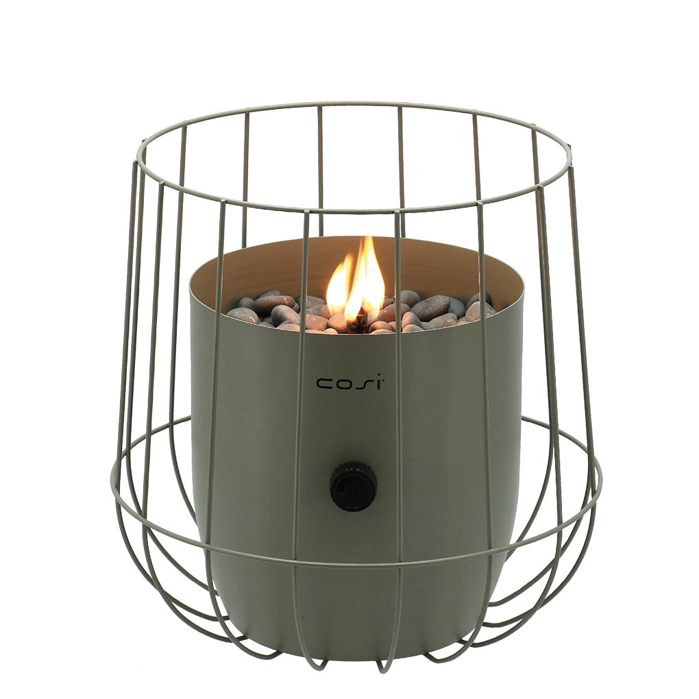 Cosifire Tischfeuer Cosiscoop BASKET olive | Ø 31x31cm