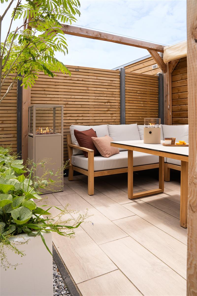 Cosifire Tischfeuer COSISCOOP XL sandy beige | Ø 20,5x30cm